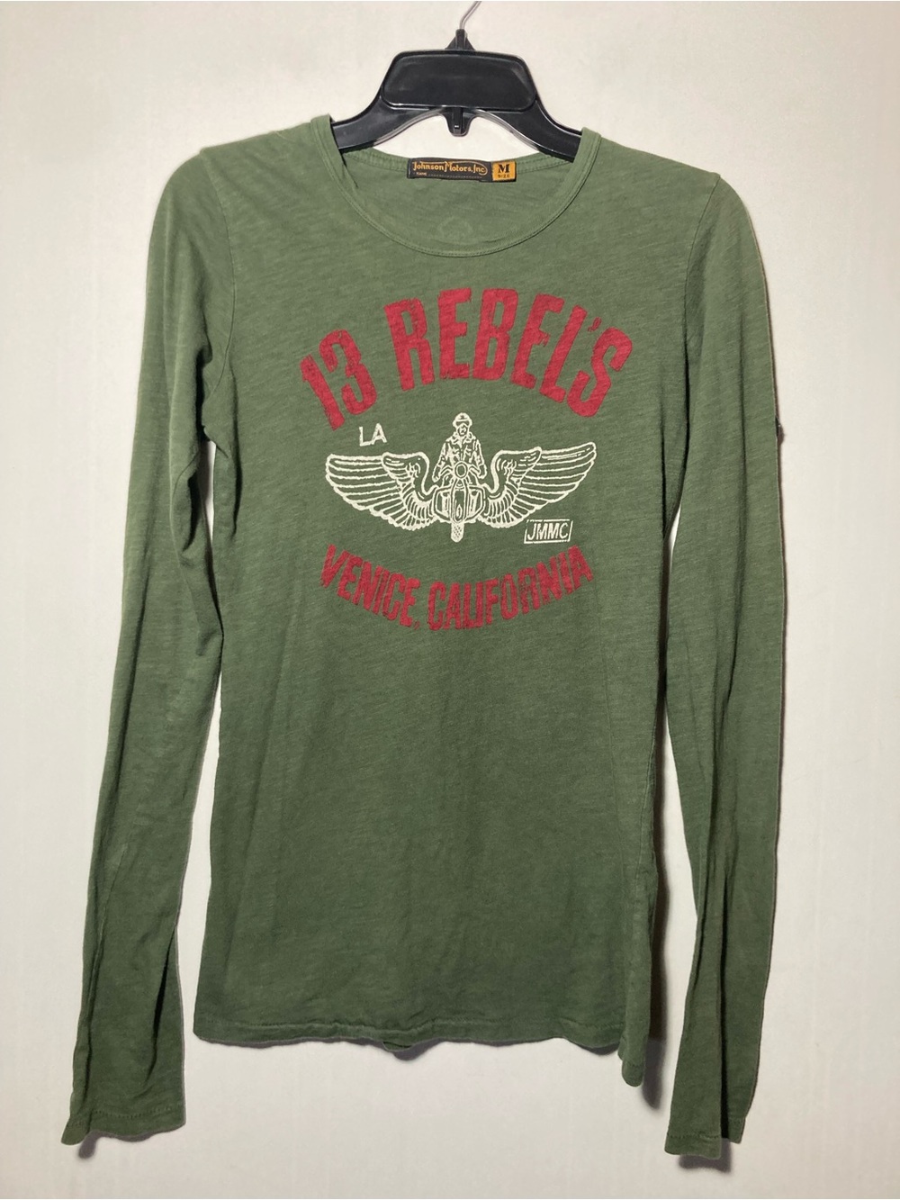 Johnson Motors 13 Rebels Venice California Long Sleeve T-Shirt Size Medium